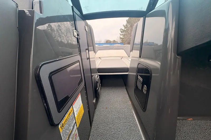 Slide: The Image of 2019 MasterCraft XStar interior with sleek design and comfortable seating. - 23