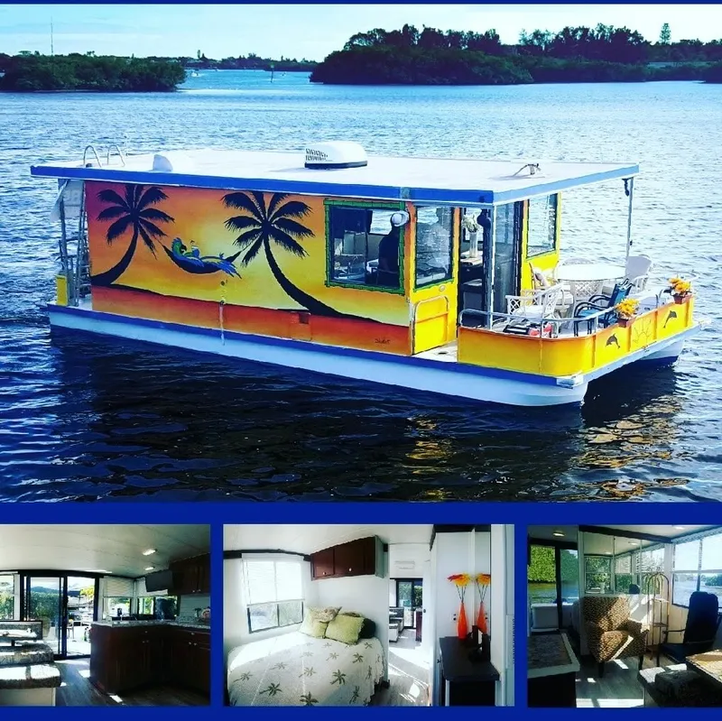 Slide: The Image of Catamaran House Boat 1996 - 0