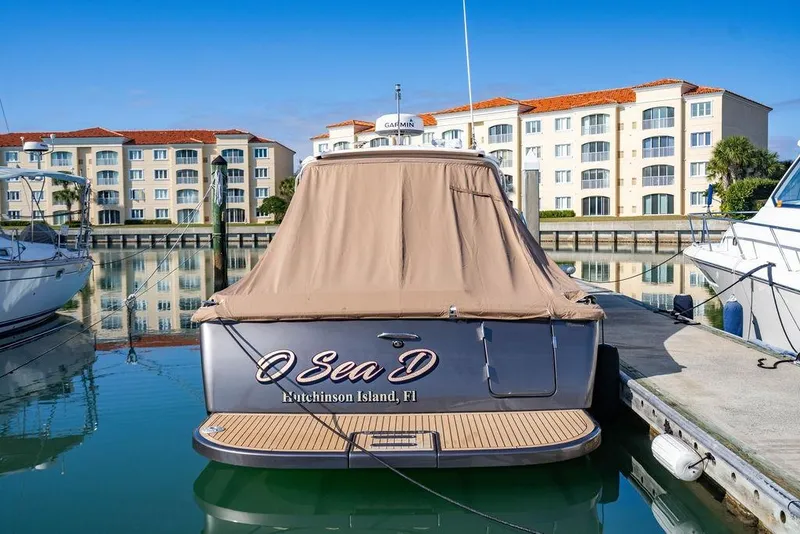 Slide: The Image of 2013 Tiara Yachts 3600 Coronet docked at marina, Hutchinson Island, FL. - 37