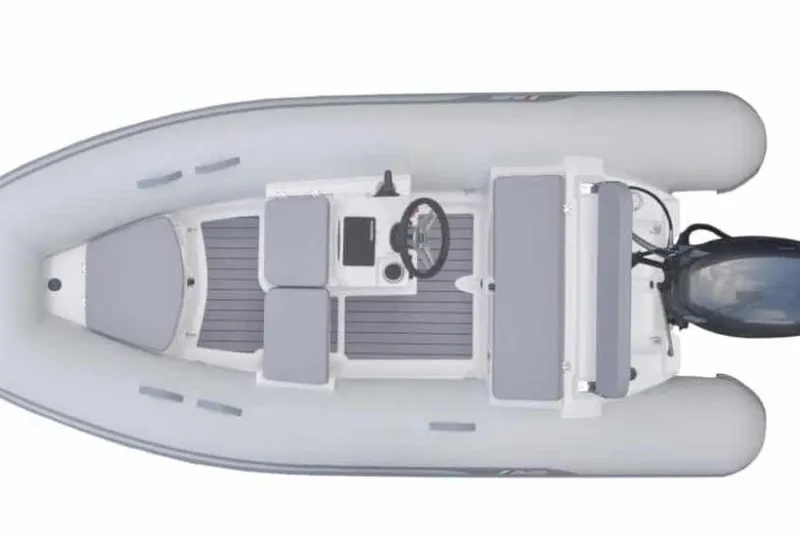 Slide: The Image of AB Inflatables Mares 12 VSX 2026 inflatable boat, top view. - 9