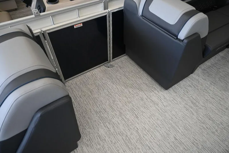 Slide: The Image of 2026 Bennington S Swingback 23 SSB interior with sleek seating and modern flooring. - 13