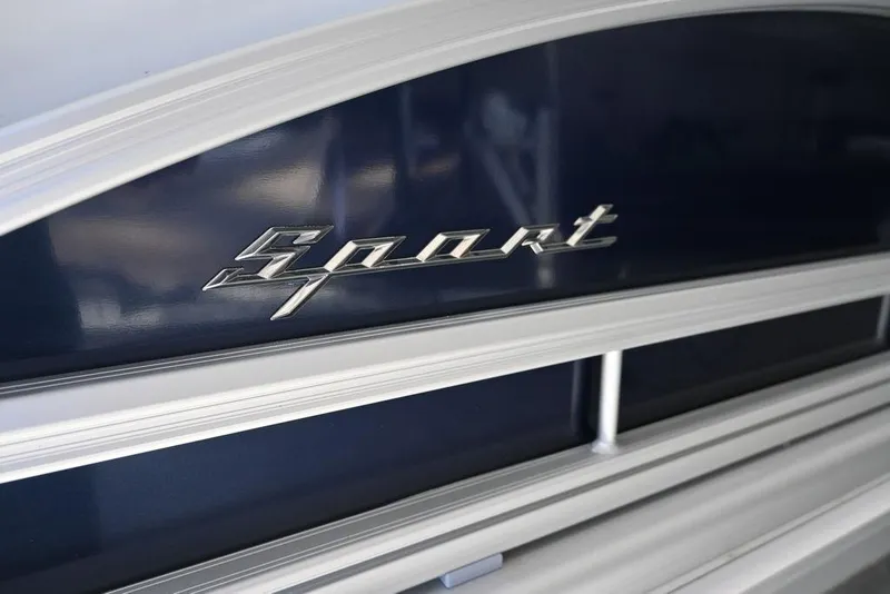 Slide: The Image of 2026 Bennington S Swingback 23 SSB with "Sport" emblem detail. - 3