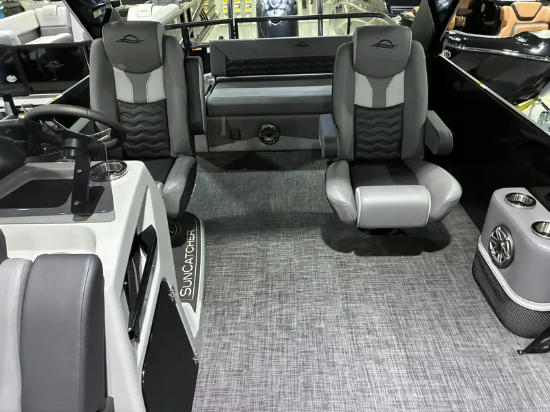 Slide: The Image of Interior of SunCatcher Elite 326 SL boat, model year 2026. - 5