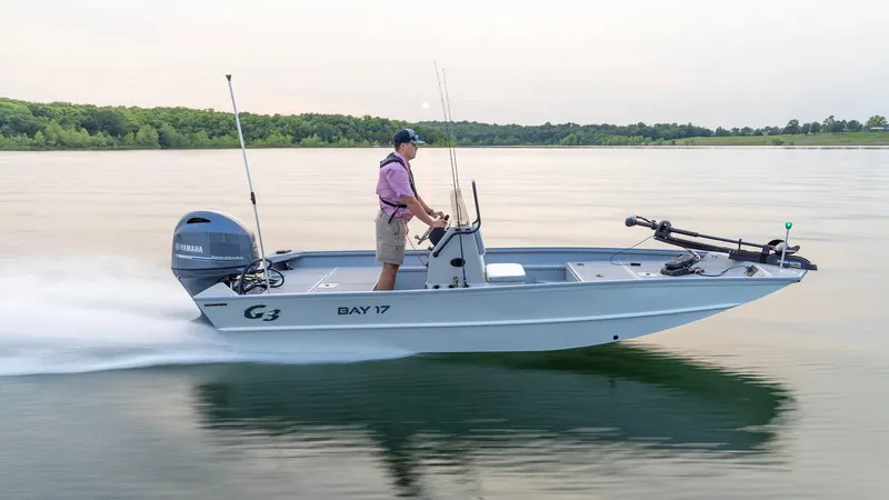 Slide: The Image of G3 Bay 17 boat 2026 on calm water. - 21