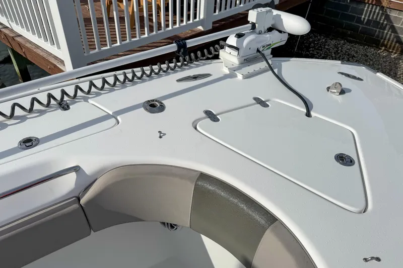 Slide: The Image of Electrical system of a 2021 Cape Horn 31 T boat, featuring battery switches and wiring. - 30