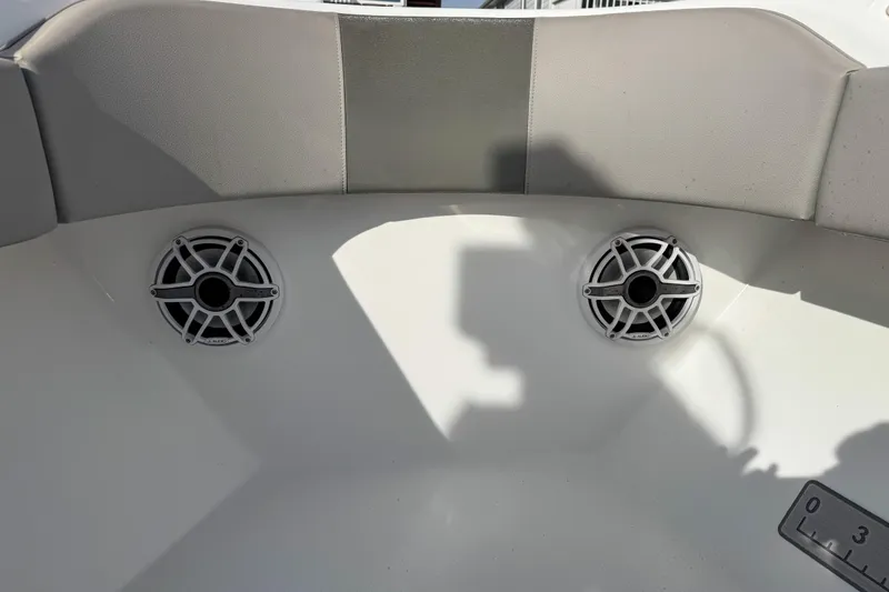 Slide: The Image of Throttle control handle on 2021 Cape Horn 31 T boat, featuring "Revolution" branding. - 29