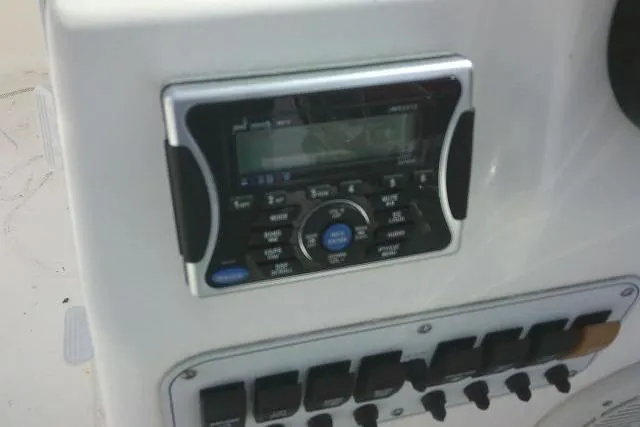 Slide: The Image of Control panel of a 2011 Tidewater 196 DC Explorer boat. - 15