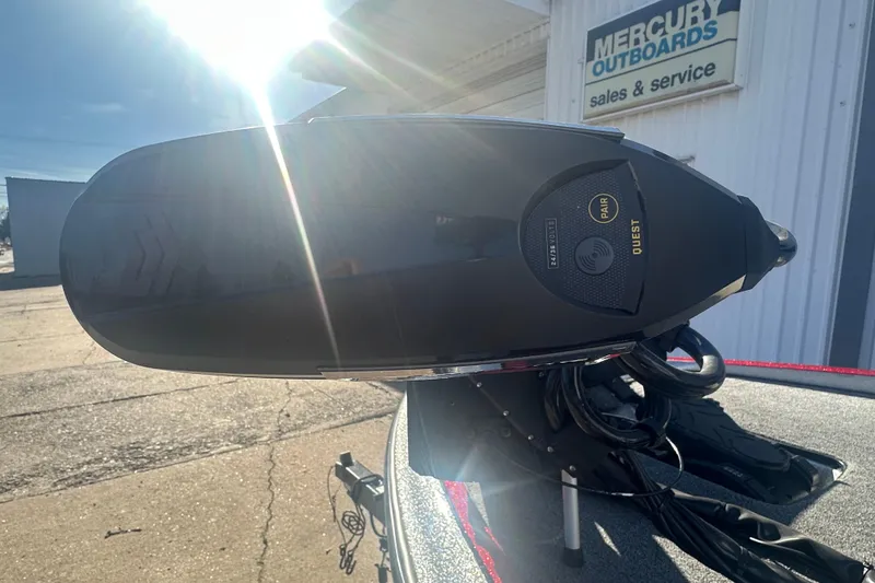 Slide: The Image of 2009 Triton 21X3 Pro DC boat motor at Mercury Outboards service center. - 6