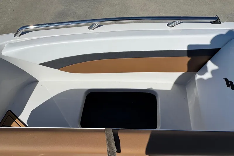 Slide: The Image of Interior of Starcraft SVX 171 OB boat, model year 2026. - 5