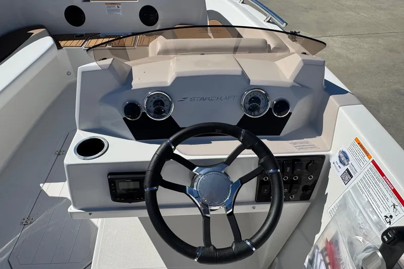 Slide: The Image of Dashboard of the 2026 Starcraft SVX 171 OB boat. - 8