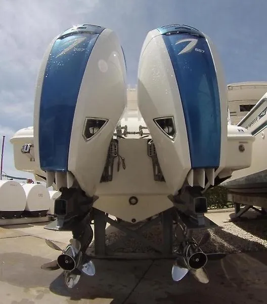 Slide: The Image of Deep Impact Powerboats Inc. Open Twin Seven Marine 557's 2010 - 5