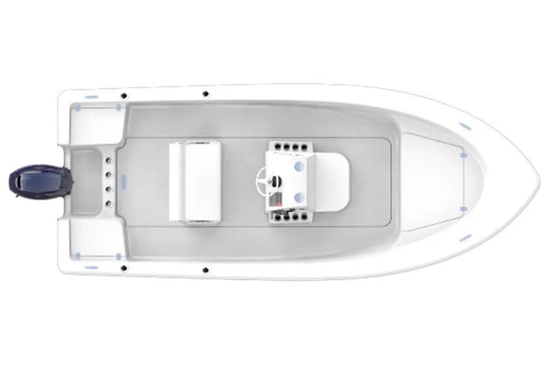Slide: The Image of Manufacturer Provided Image: Top view of a 2018 Sportsman Island Reef 17 Center Console boat. - 9