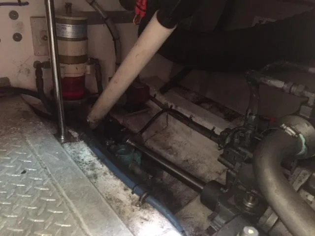 Slide: The Image of Engine room of 2002 Island Packet Packet Craft Express 360. - 49