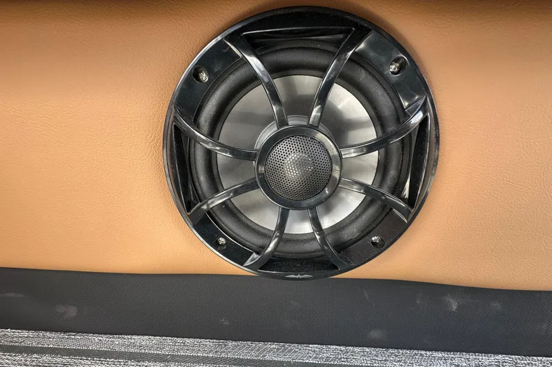Slide: The Image of Speaker detail in 2026 Ranger Reata 223FC boat interior. - 32