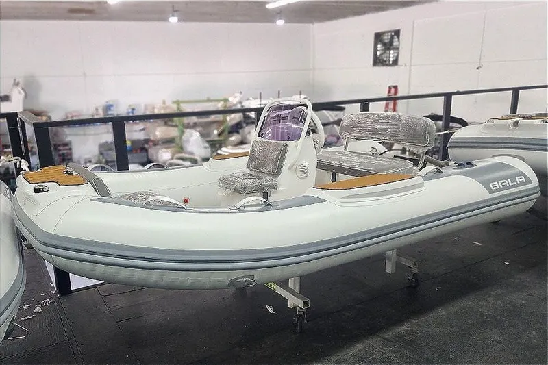 Slide: The Image of Gala A330HL inflatable boat with Yamaha 25HP engine, 2026 model. - 14