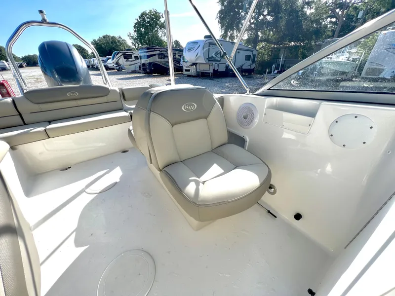 Slide: The Image of 2021 Key West 203 DFS boat interior with seating. - 17