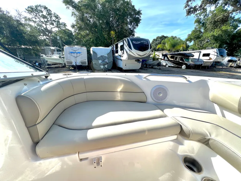 Slide: The Image of Interior view of a 2021 Key West 203 DFS boat. - 24