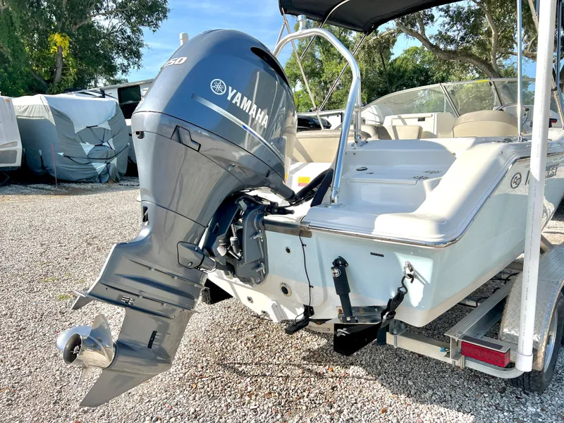 Slide: The Image of 2021 Key West 203 DFS boat with Yamaha outboard motor. - 7