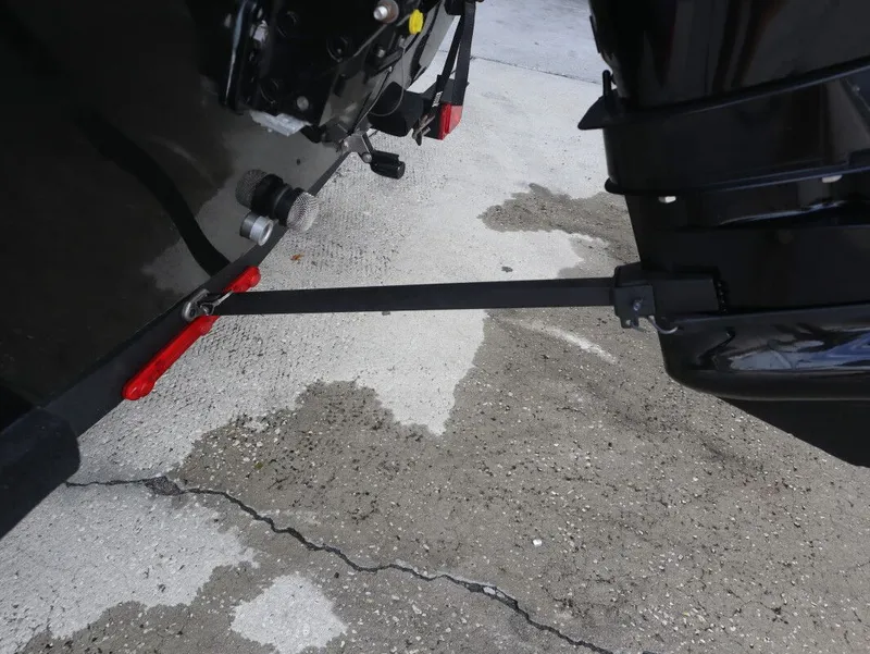 Slide: The Image of 2021 Tracker Bass Tracker Classic XL boat motor and trailer hitch. - 5