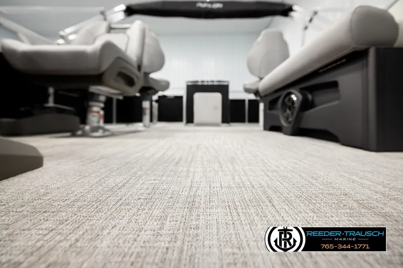 Slide: The Image of Luxurious interior of 2026 Avalon VEN RF boat with plush seating and modern design. - 39