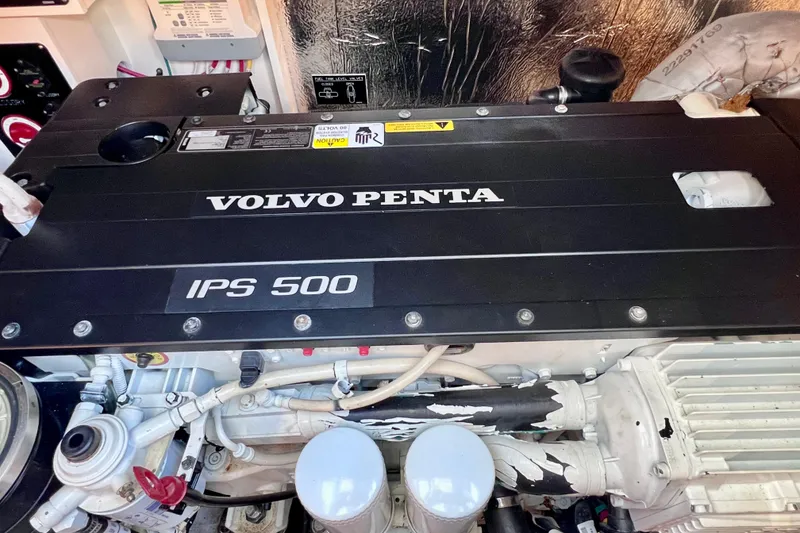 Slide: The Image of Volvo Penta IPS 500 engine in 2018 Cruisers Yachts 41 Cantius. - 84