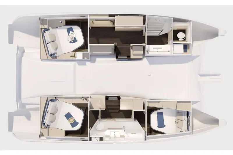 Slide: The Image of Manufacturer Provided Image: Layout of the 2025 Fountaine Pajot FP41 Catamaran. - 49