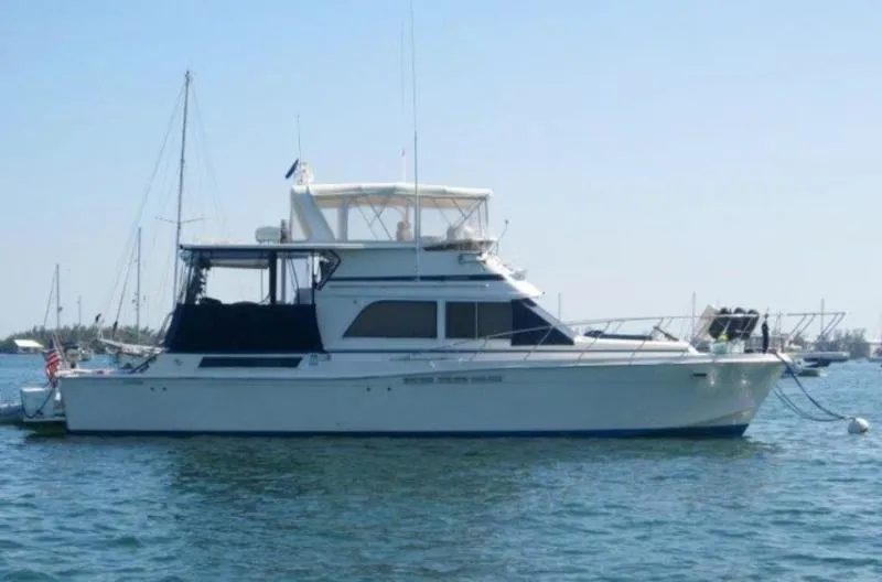 Slide: The Image of Chris-Craft Cockpit Motor Yacht 1986 - 0