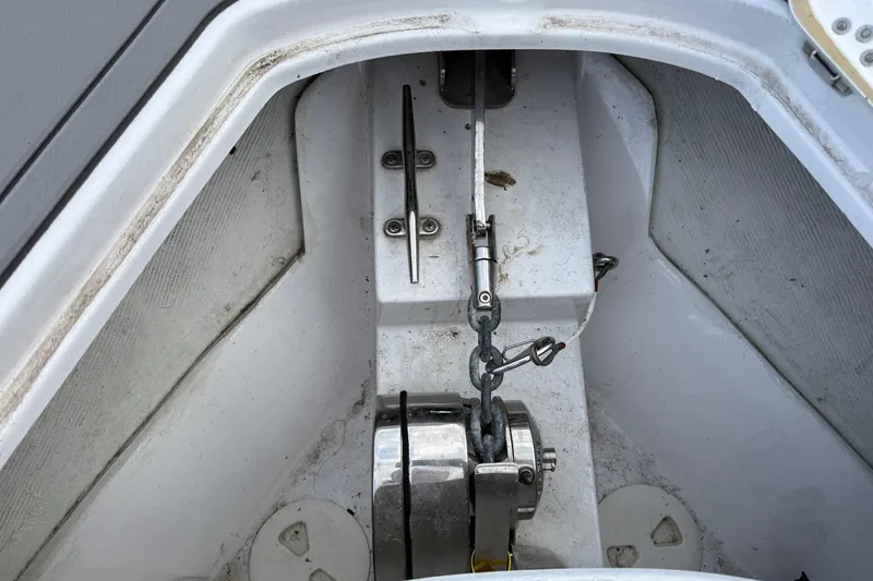 Slide: The Image of Anchor compartment of 2021 Sportsman Heritage 251 Center Console boat. - 20