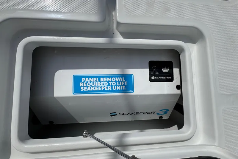 Slide: The Image of Seakeeper 3 unit in 2026 Invincible 43 Open Fisherman boat compartment. - 54