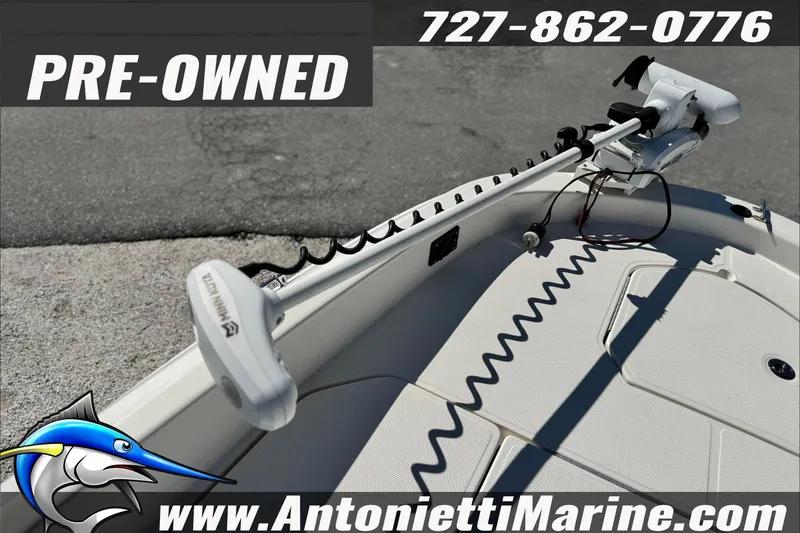 Slide: The Image of Pre-owned 2021 Bayliner Trophy T21Bay boat with trolling motor, available at Antonietti Marine. - 10
