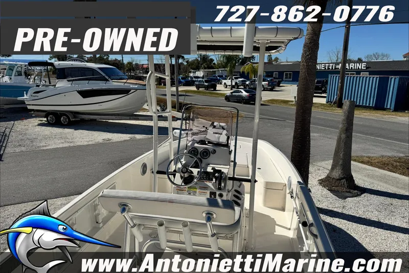 Slide: The Image of Pre-owned 2021 Bayliner Trophy T21Bay boat at Antonietti Marine dealership. - 21