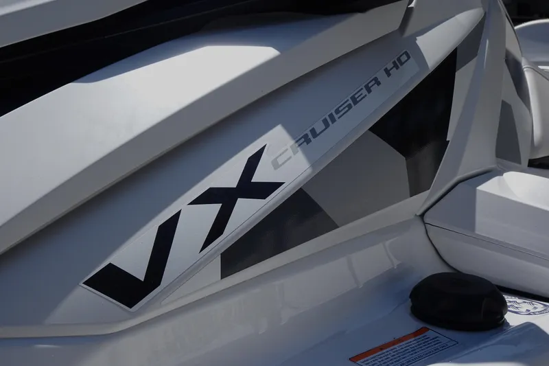 Slide: The Image of 2024 Yamaha WaveRunner VX Cruiser HD logo on sleek white body. - 5