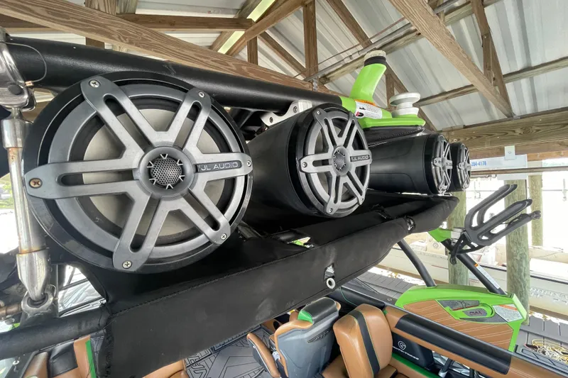 Slide: The Image of 2016 Nautique Super Air Nautique G23 Coastal Edition with JL Audio speakers. - 9