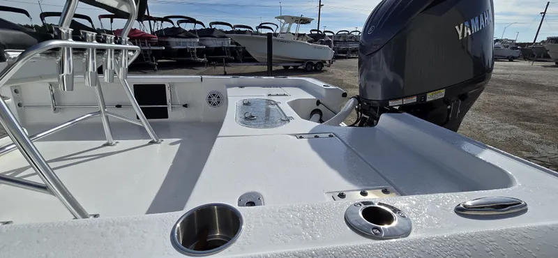 Slide: The Image of Interior view of 2026 Tidewater 2110BMT boat with Yamaha engine. - 10