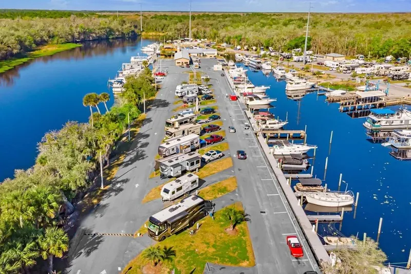 Slide: The Image of Historic courthouse at night with palm trees and illuminated pathway. - 21
