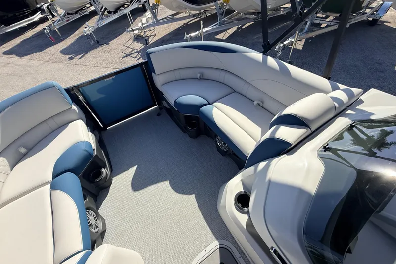 Slide: The Image of 2026 Avalon 2385 LSZ Quad Lounger interior with plush seating and modern design. - 16