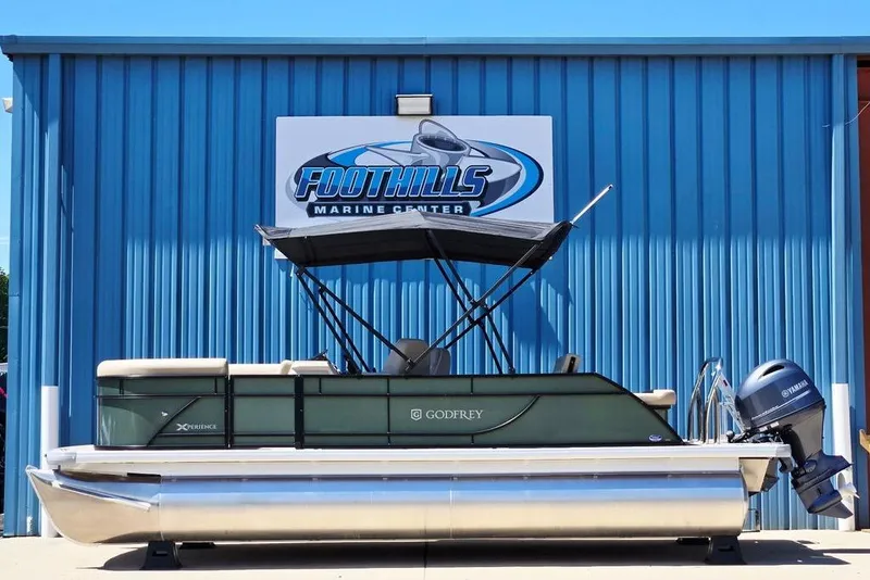 The Image of 2025 Godfrey Xperience 2086 SFLX pontoon boat at Foothills Marine Center. - 2