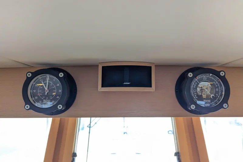 Slide: The Image of Nautical instruments and Bose speaker on 2013 Coastal Craft 45 yacht interior. - 30