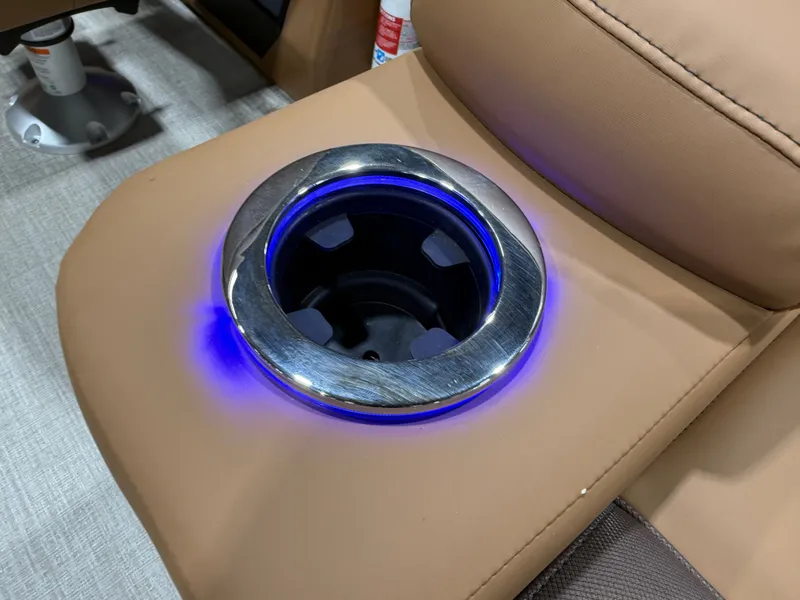 Slide: The Image of Illuminated cup holder on Tahoe LTZ 2385 Elite Cruise Tritoon. - 24