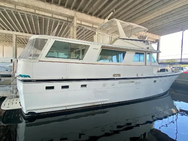 Slide: The Image of Hatteras Cockpit Motor Yacht 1985 - 1