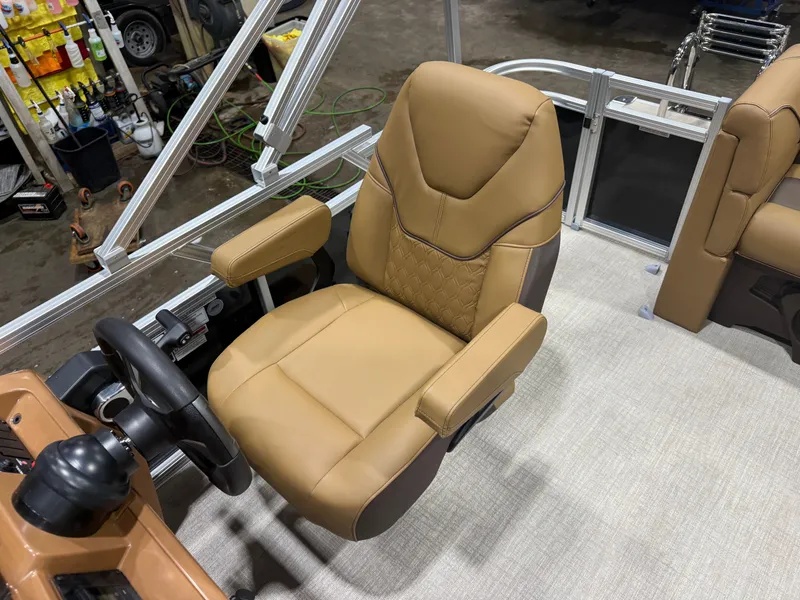 Slide: The Image of Luxurious captain's chair on a 2026 Tahoe Sport 1980 Cruise boat. - 10