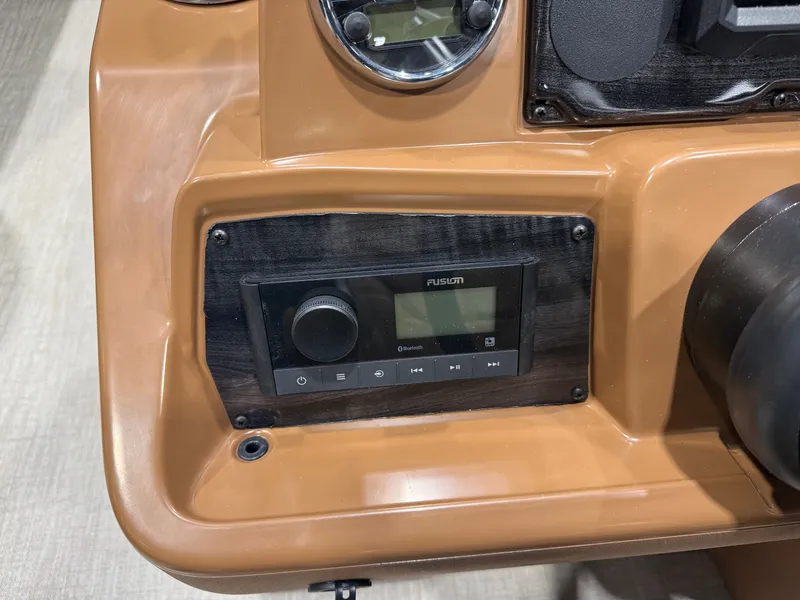 Slide: The Image of Dashboard of Tahoe Sport 1980 with Fusion Bluetooth control. - 12