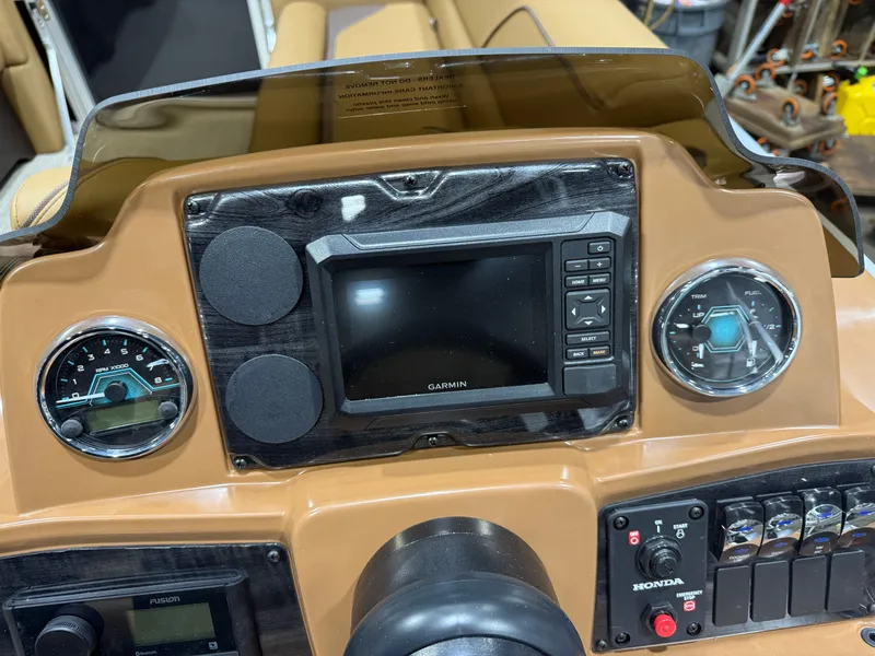 Slide: The Image of Dashboard of Tahoe Sport 1980 Cruise with Garmin navigation system. - 13