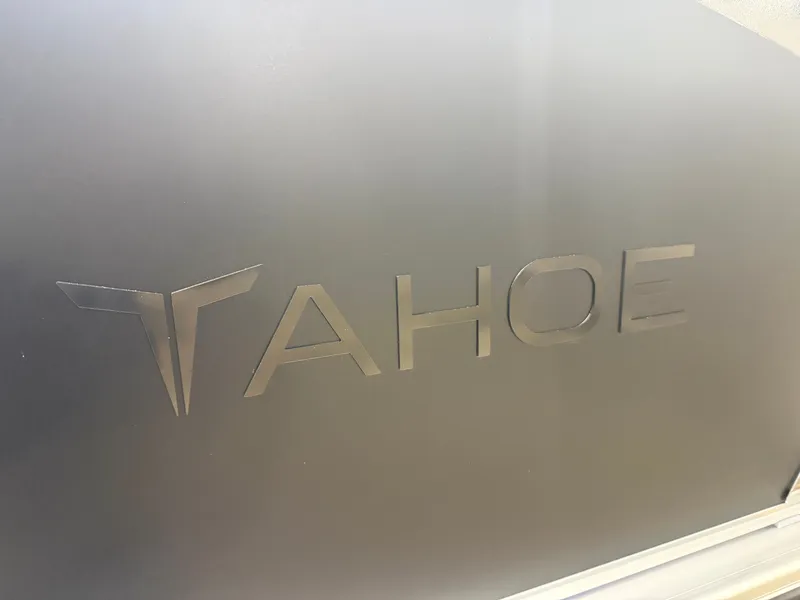 Slide: The Image of Tahoe LTZ 2385 Elite Tritoon logo, 2026 model. - 37