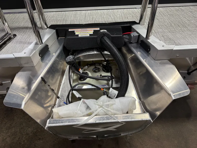 Slide: The Image of Interior view of 2026 Tahoe LTZ 2385 Elite Tritoon. - 40