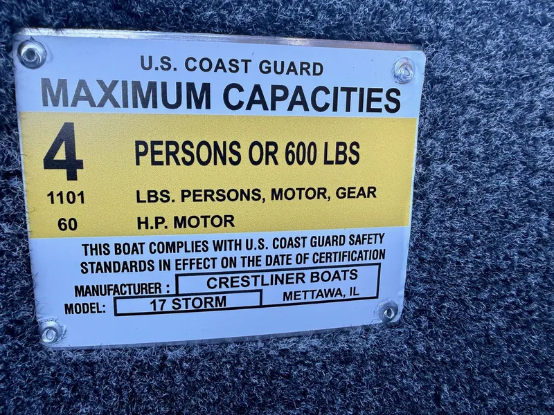 Slide: The Image of Crestliner Storm 1700 w/ 60HP Mercury! 2026 - 7