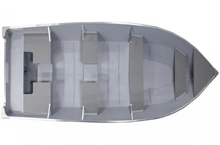 Slide: The Image of Lund SSV-18 boat 2026, top view, gray design. - 3