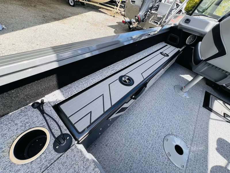 Slide: The Image of Interior of Starcraft Delta 178 DC boat, model year 2026. - 10