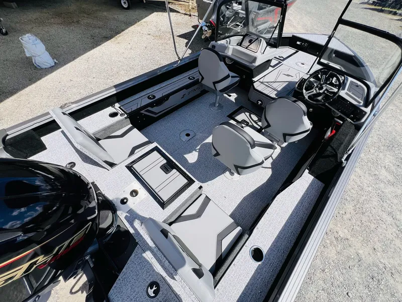 Slide: The Image of Interior of Starcraft Delta 178 DC boat, model year 2026. - 12