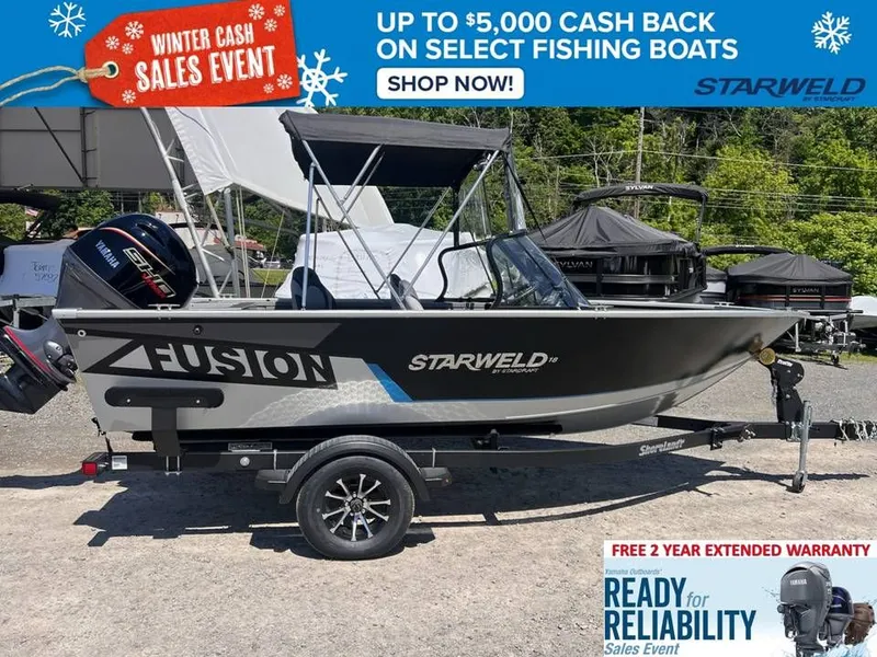 The Image of Starweld Fusion Pro 18 DC boat at 2026 winter sales event. - 1